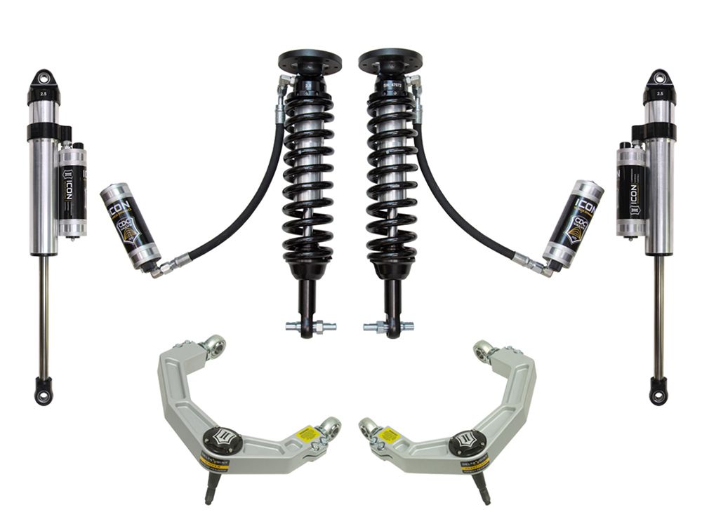 2-2.63" 2014 Ford F150 4wd Coilover Lift Kit by ICON Vehicle Dynamics