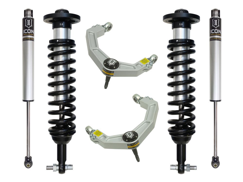 0-3" 2015-2020 Ford F150 2wd Coilover Lift Kit by ICON Vehicle Dynamics - Stage 2 (with billet aluminum upper control arms)