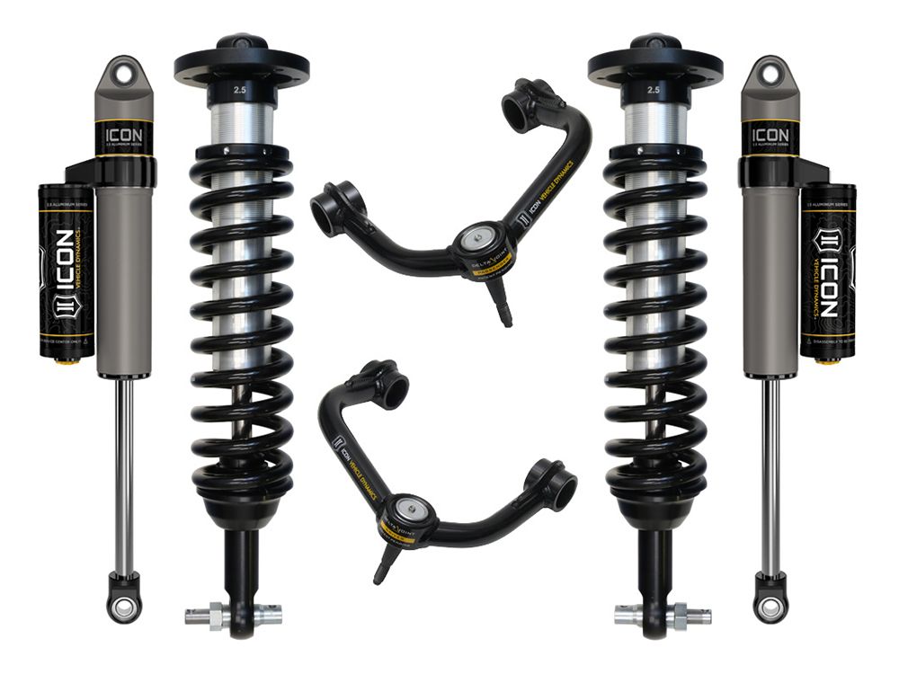 0-2.75" 2021-2024 Ford F150 4wd Coilover Lift Kit by ICON Vehicle Dynamics - Stage 3 (with tubular steel upper control arms)