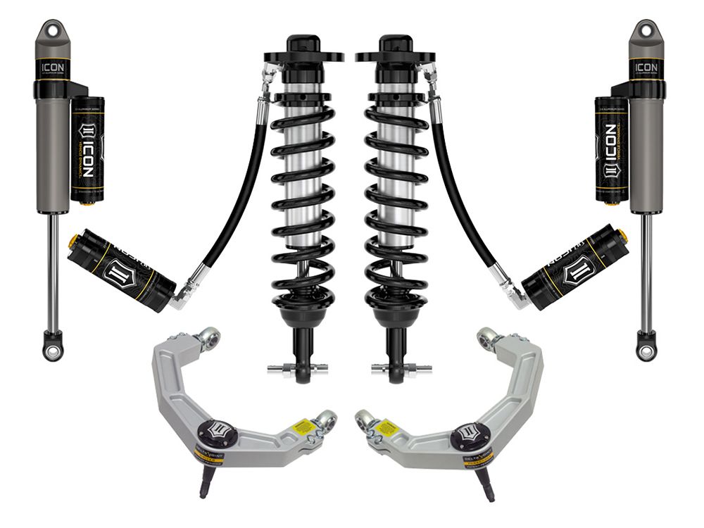 0-2.75" 2021-2024 Ford F150 4wd Coilover Lift Kit by ICON Vehicle Dynamics - Stage 4 (with billet aluminum upper control arms)