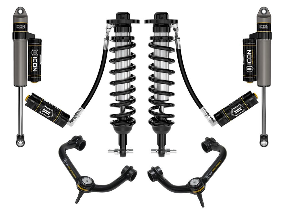 0-2.75" 2021-2024 Ford F150 4wd Coilover Lift Kit by ICON Vehicle Dynamics - Stage 4 (with tubular steel upper control arms)