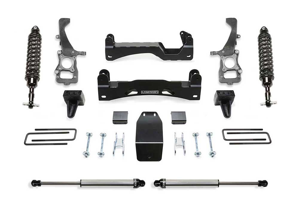 6" 2021-2024 Ford F150 SuperCrew 4WD Dirt Logic Coilover Lift Kit by Fabtech