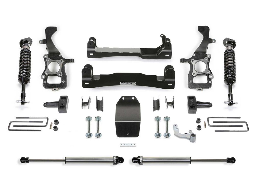 4" 2021-2024 Ford F150 SuperCrew 4WD Dirt Logic Coilover Lift Kit by Fabtech