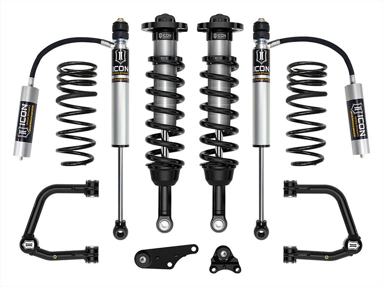 1.25-3" 2024 Toyota Tacoma 4wd Coilover Lift Kit (w/Tubular Upper Control Arms & .5" Rear Coil Springs) by ICON Vehicle Dynamics - Stage 3