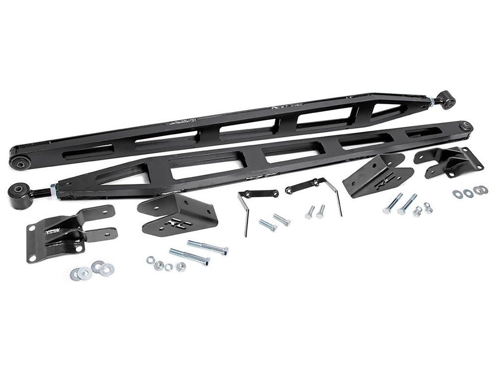 Sierra 3500HD 2011-2019 GMC 4WD (w/ 0"-7.5" Lift) - Rear Traction Bars by Rough Country