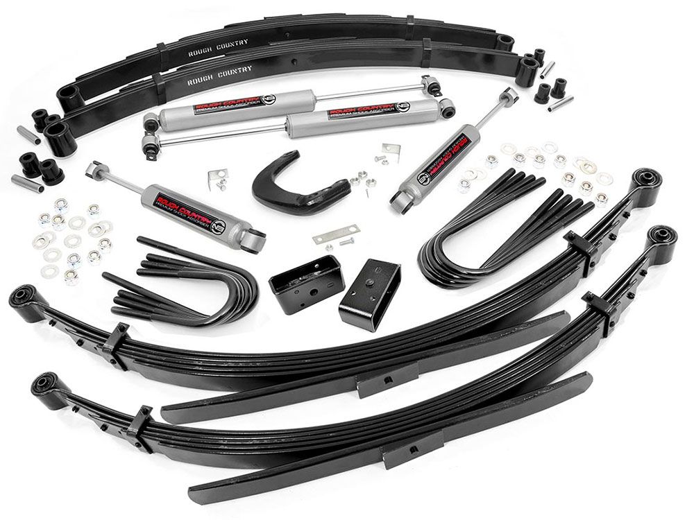 4" 1977-1987 GMC 1/2 ton Pickup 4WD Lift Kit (w/ 52" Rr Springs) by Rough Country