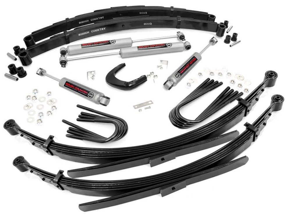 4" 1977-1987 GMC Suburban 3/4 ton 4WD Lift Kit w/ 52" Rr Springs by Rough Country