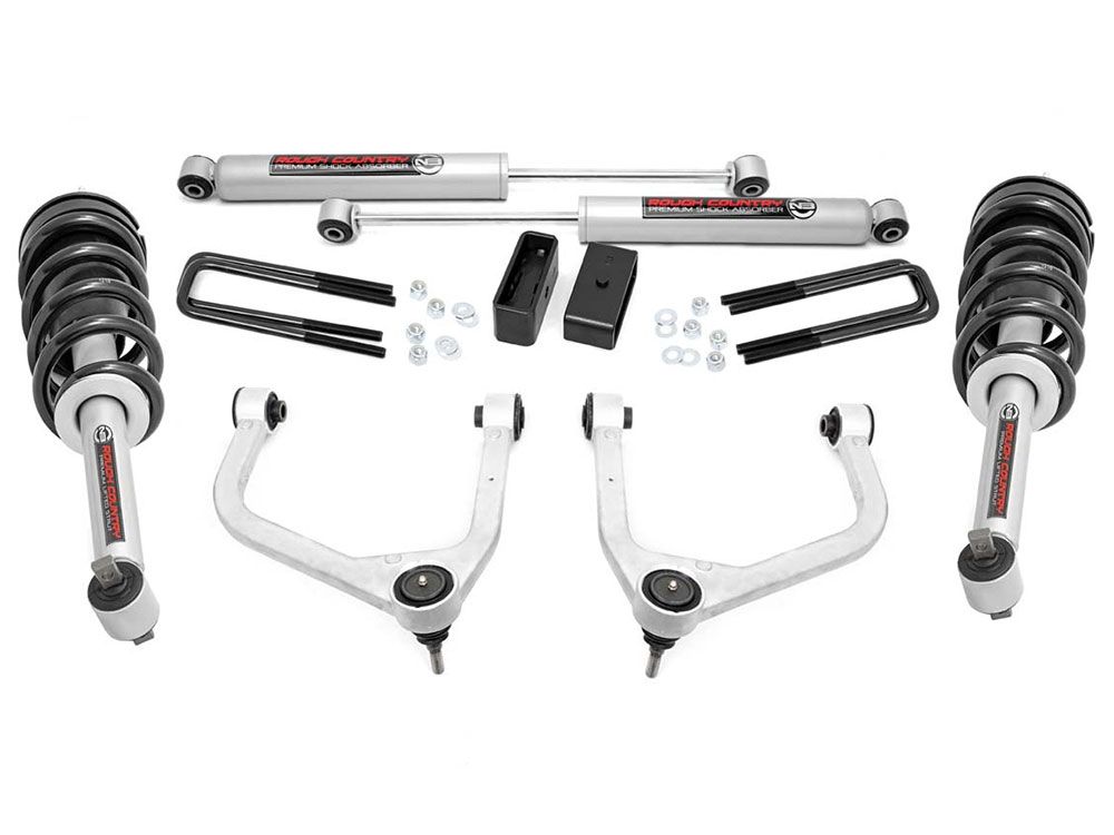 3.5" 2019-2024 Chevy Silverado 1500 4wd & 2wd Lift Kit (w/lifted struts) by Rough Country