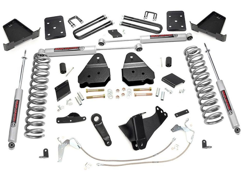 6" 2015-2016 Ford F250 Diesel (w/ overloads) 4WD Lift Kit by Rough Country