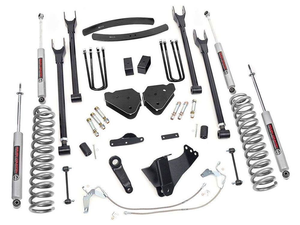 6" 2008-2010 Ford F250/F350 Gas 4WD 4-Link Lift Kit by Rough Country