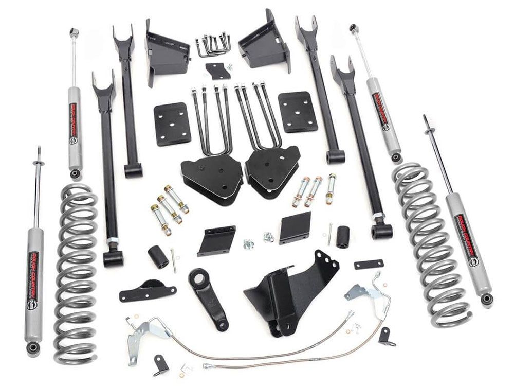 6" 2015-2016 Ford F250 Diesel (w/ overloads) 4WD 4-Link Lift Kit by Rough Country