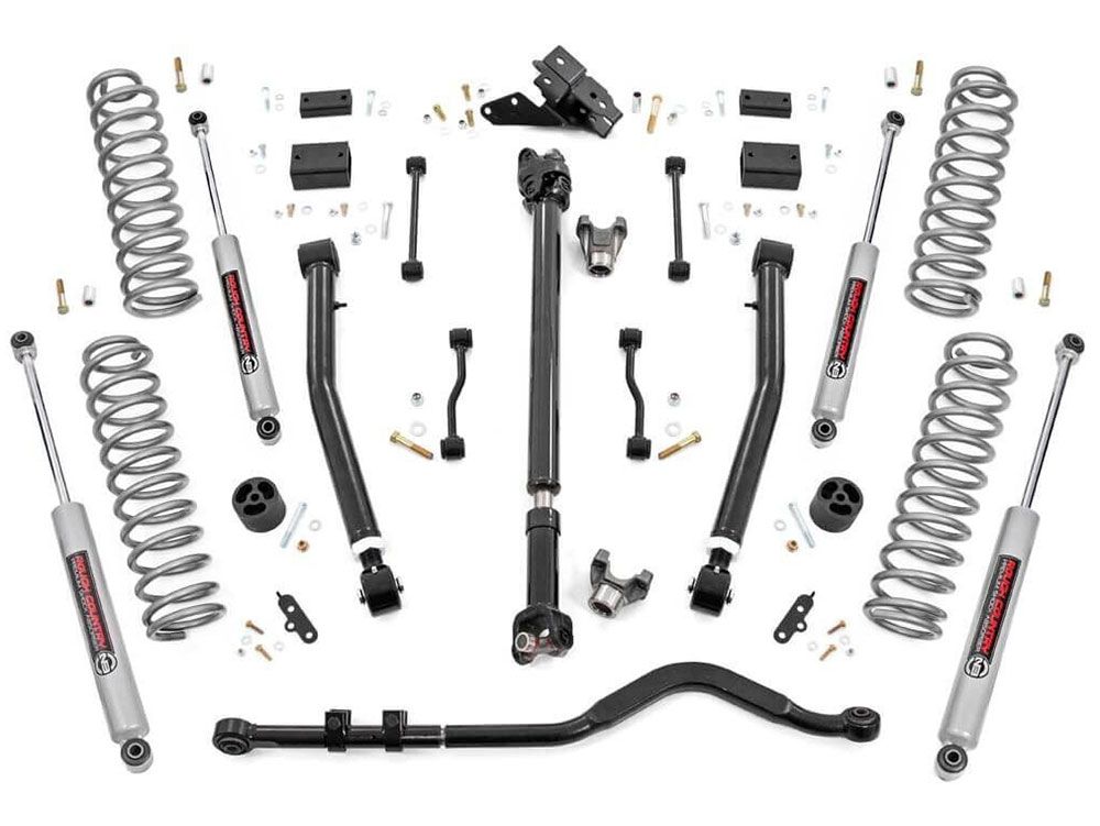 3.5" 2018-2023 Jeep Wrangler JL (4-door) 4wd Stage 2 Lift Kit (w/control arms) by Rough Country