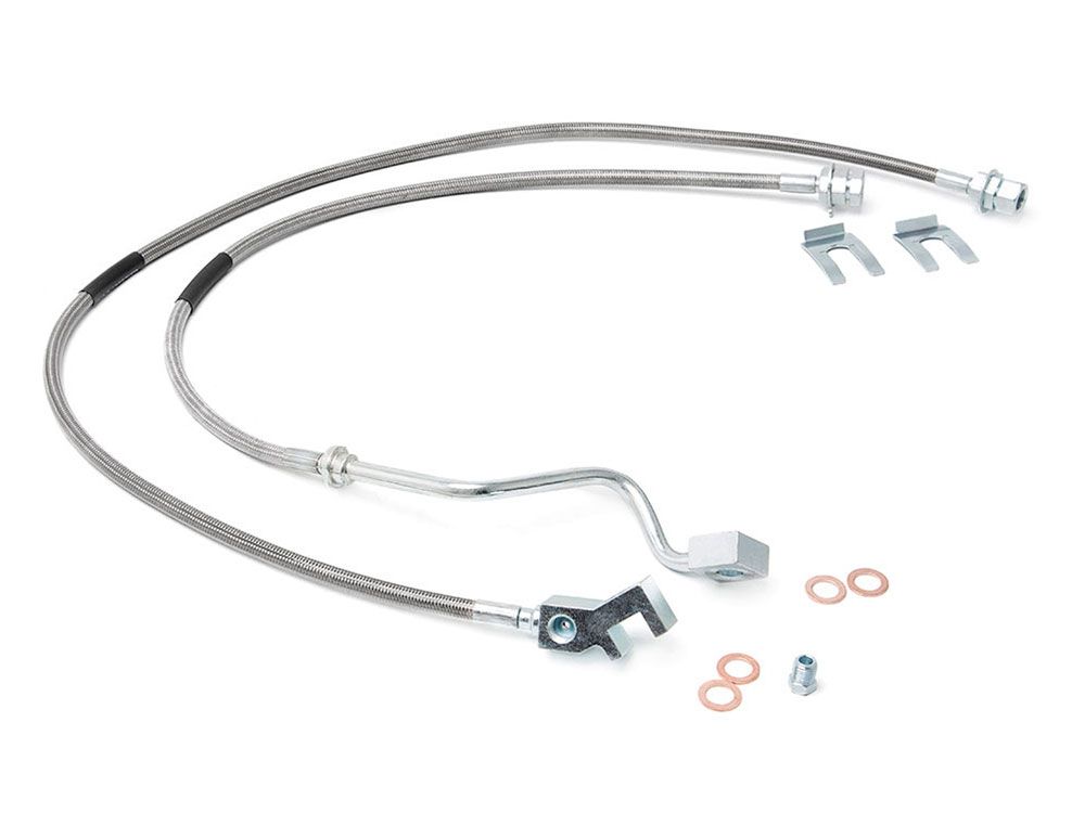 F250/F350 1999-2004 Ford 4wd (w/4-8" Lift) - Front Brake Line Kit by Rough Country