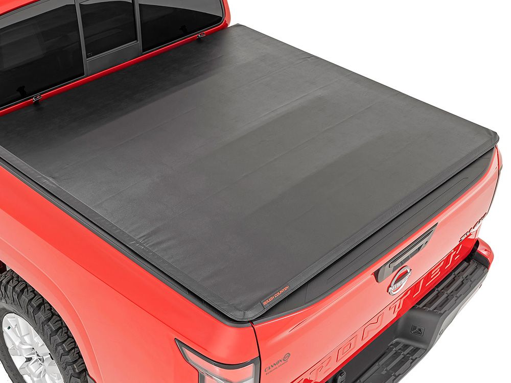 2005-2021 Nissan Frontier (with 5' bed) Soft Tri-Fold Tonneau Cover by Rough Country