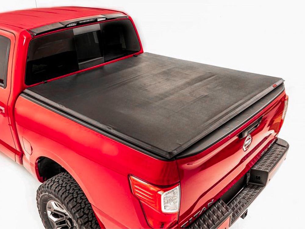 2017-2024 Nissan Titan (with 5' 5" bed) Soft Tri-Fold Tonneau Cover by Rough Country