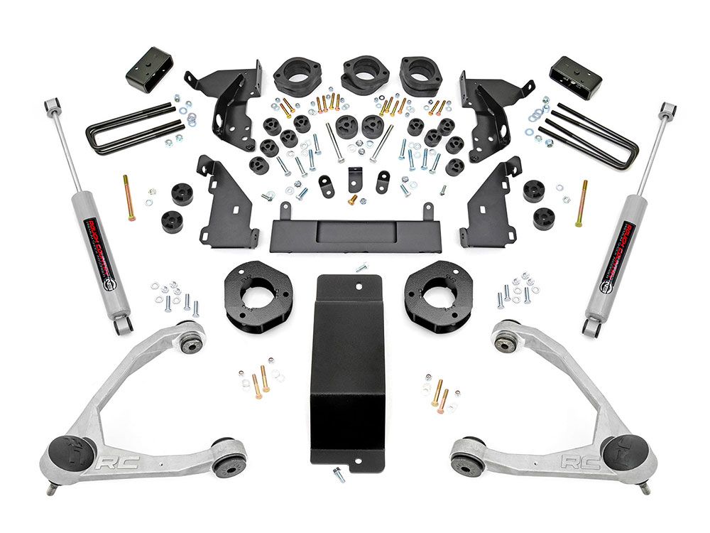 4.75" 2014-2015 Chevy Silverado 1500 4WD (w/cast steel factory arms) - Combo Lift Kit by Rough Country