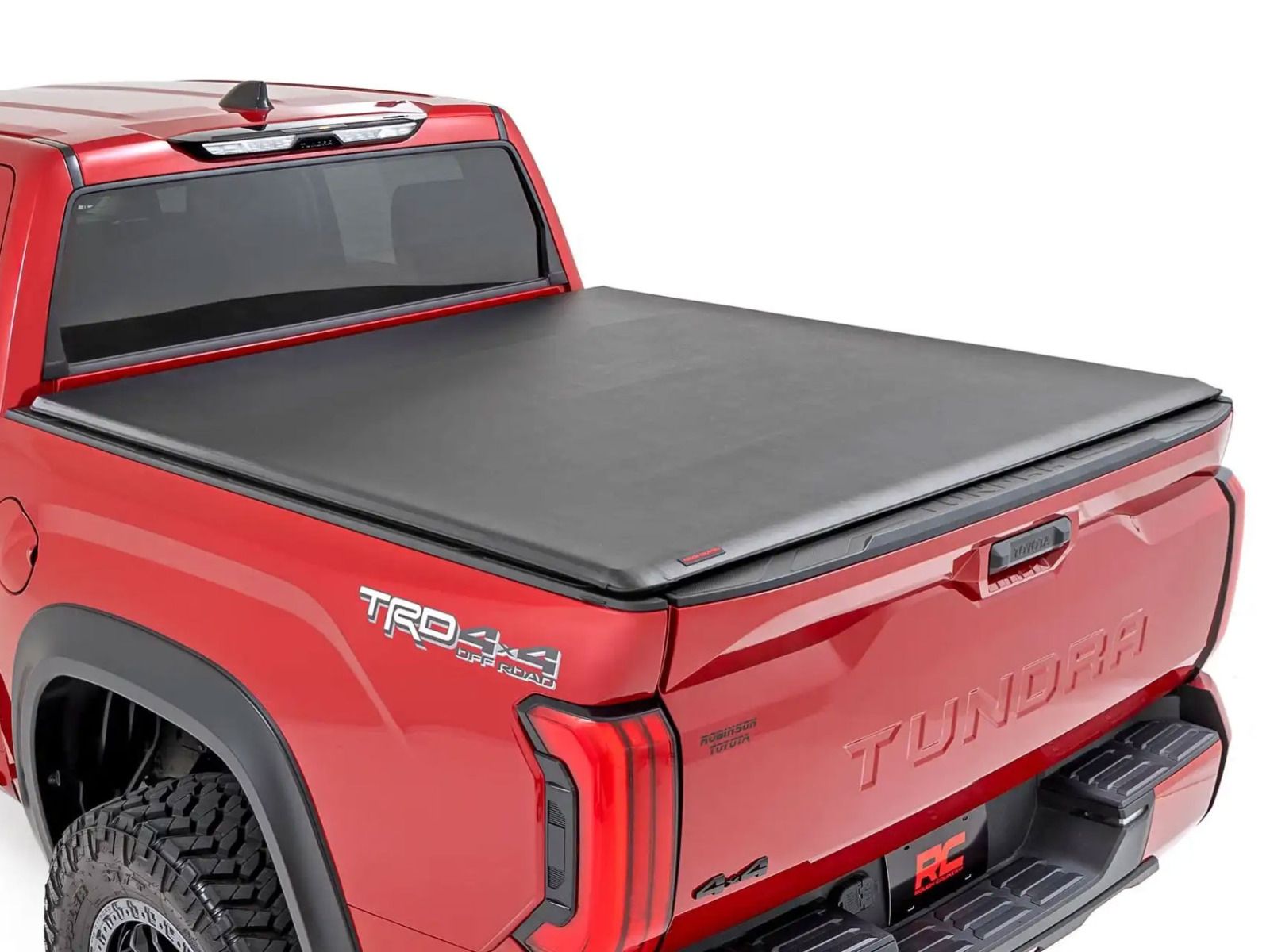 2022-2024 Toyota Tundra (with 5' 7" bed) Soft Roll-Up Tonneau Cover by Rough Country