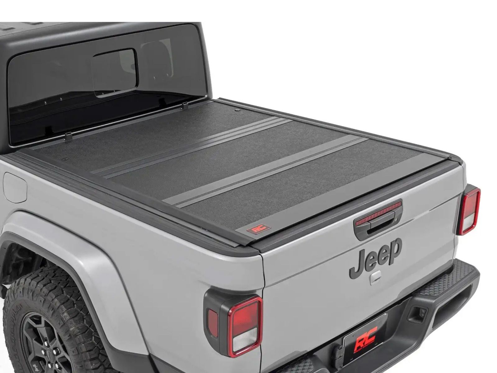 2020-2024 Jeep Gladiator 4wd (with 5' bed) Hard Low Profile Tonneau Cover by Rough Country