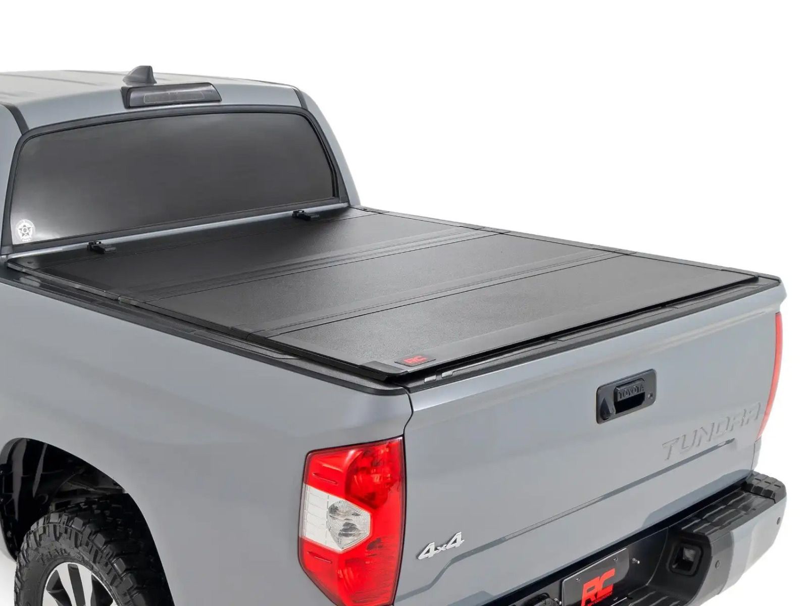 2007-2021 Toyota Tundra (w/5' 7" bed) Hard Tri-Fold Flip Up Tonneau Cover by Rough Country
