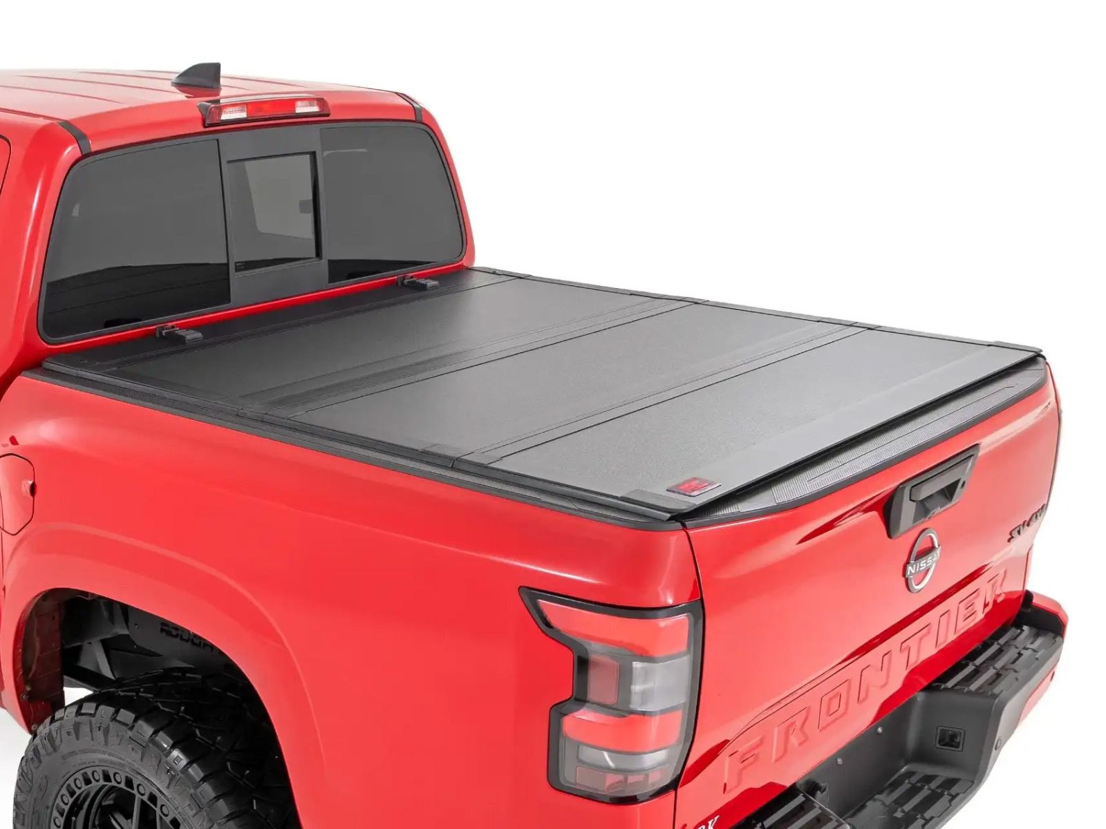 2022-2024 Nissan Frontier (w/5' bed) Hard Tri-Fold Flip Up Tonneau Cover by Rough Country