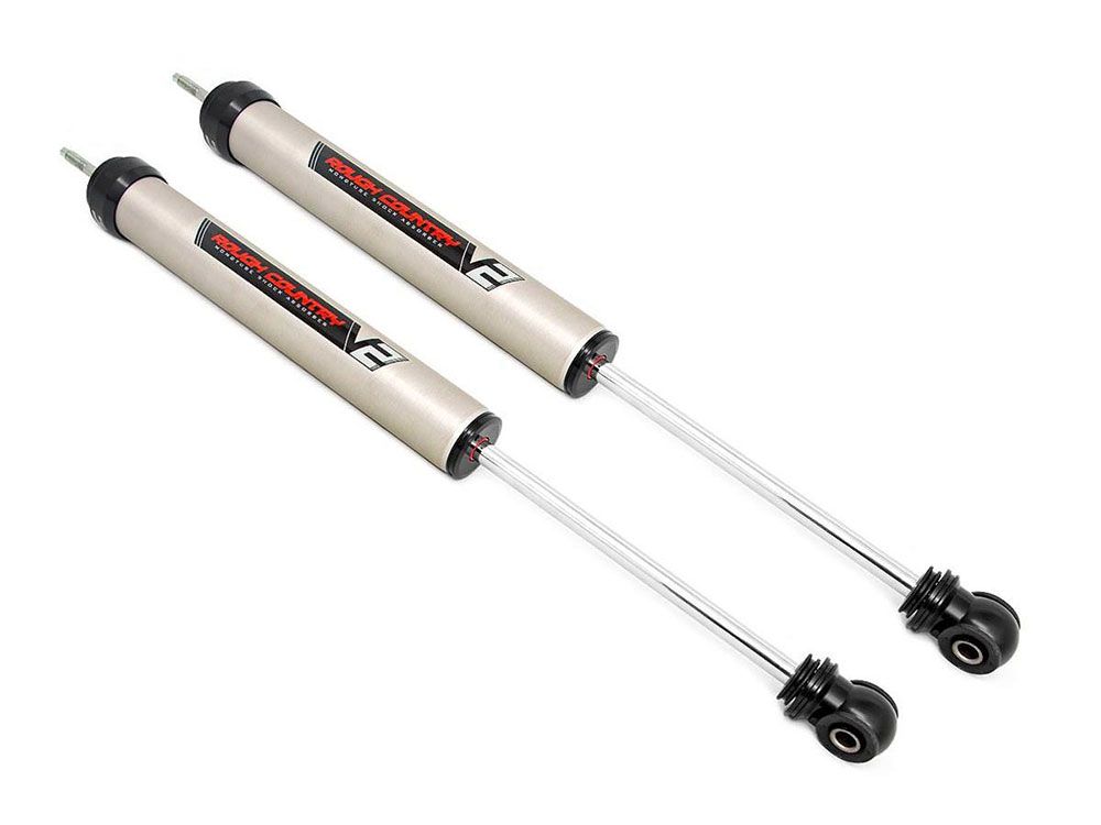 Gladiator JT 2020-2024 Jeep 4wd Rough Country V2 Monotube Series Front Shocks (fits w/ 0-2.5" Front Lift)