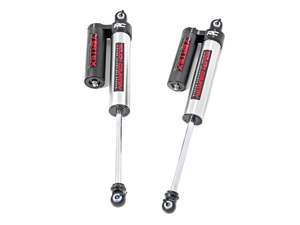 F150 2014-2024 Ford 2wd Rough Country Adjustable Vertex Series Rear Shocks (fits w/ 5-7.5" Rear Lift)