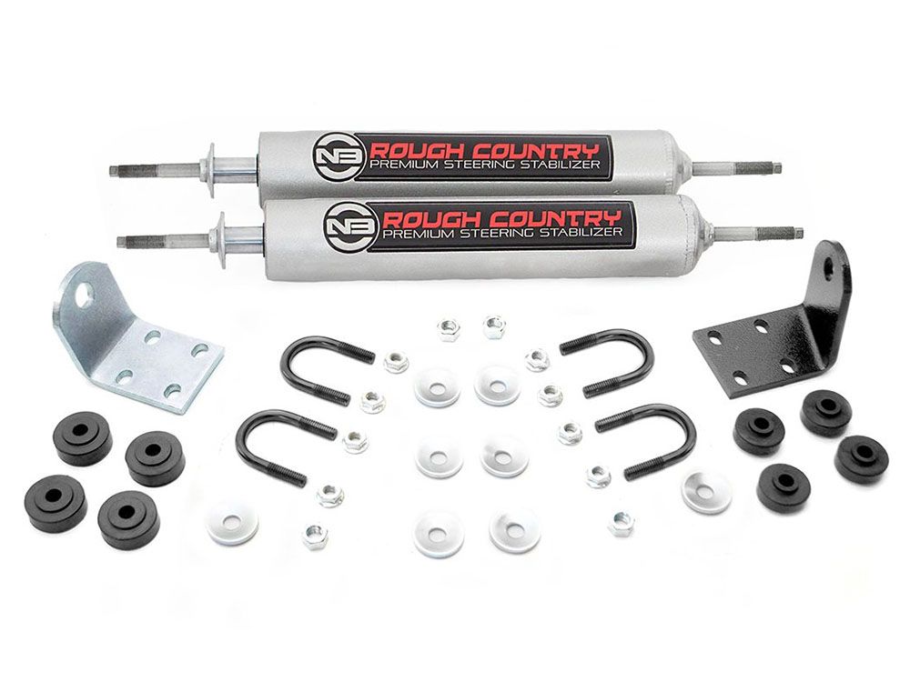 F100/F150 1977-1979 Ford 4WD - Dual Steering Stabilizer Kit by Rough Country