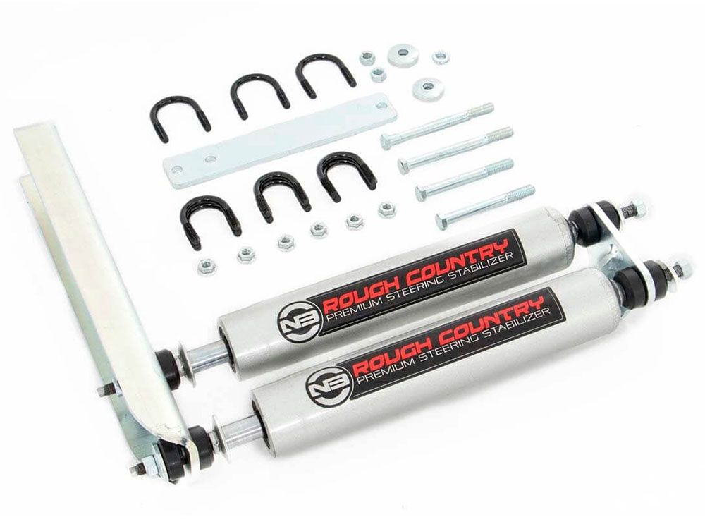 F150 1980-1996 Ford 2WD/4WD - Dual Steering Stabilizer Kit by Rough Country