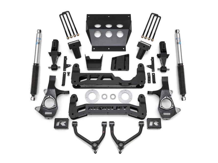 7" Silverado 1500 2014-2018 Chevy 4wd (w/factory stamped steel control arms) Lift Kit (w/Bilstein Shocks) by ReadyLift