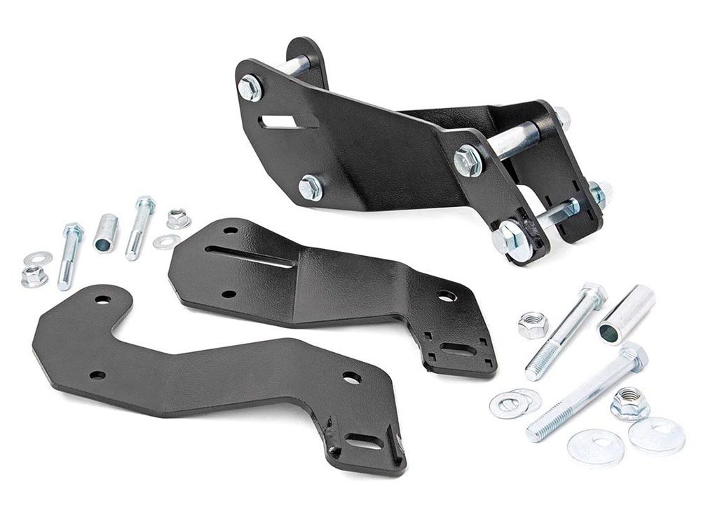 Jeep Wrangler JK Unlimited 2007-2018 4wd Control Arm Relocation Brackets (front) by Rough Country