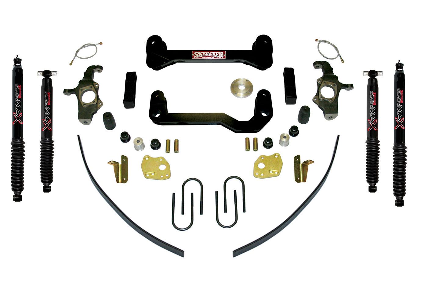 4" 2004-2012 GMC Canyon 4WD Lift Kit (w/rear add-a-leafs) by Skyjacker