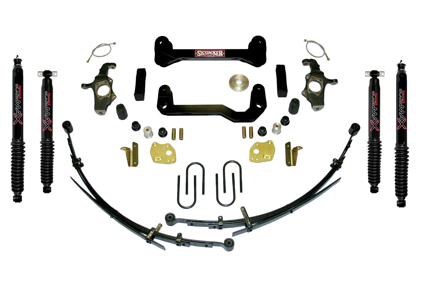 4" 2004-2012 GMC Canyon 4WD Lift Kit (w/rear leaf springs) by Skyjacker