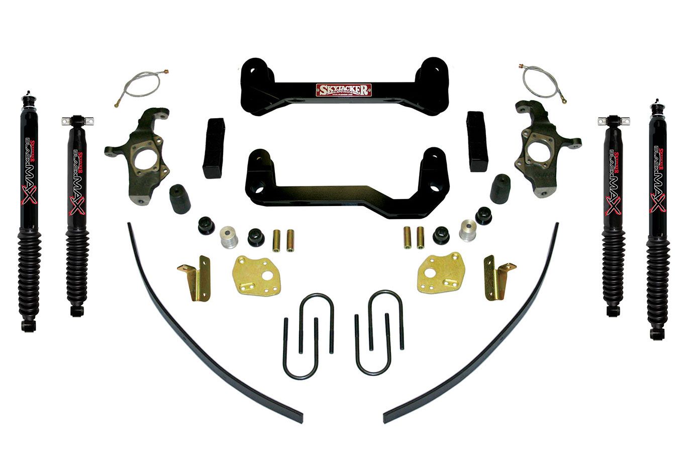 4" 2004-2012 Chevy Colorado 2WD Lift Kit (w/rear add-a-leafs) by Skyjacker