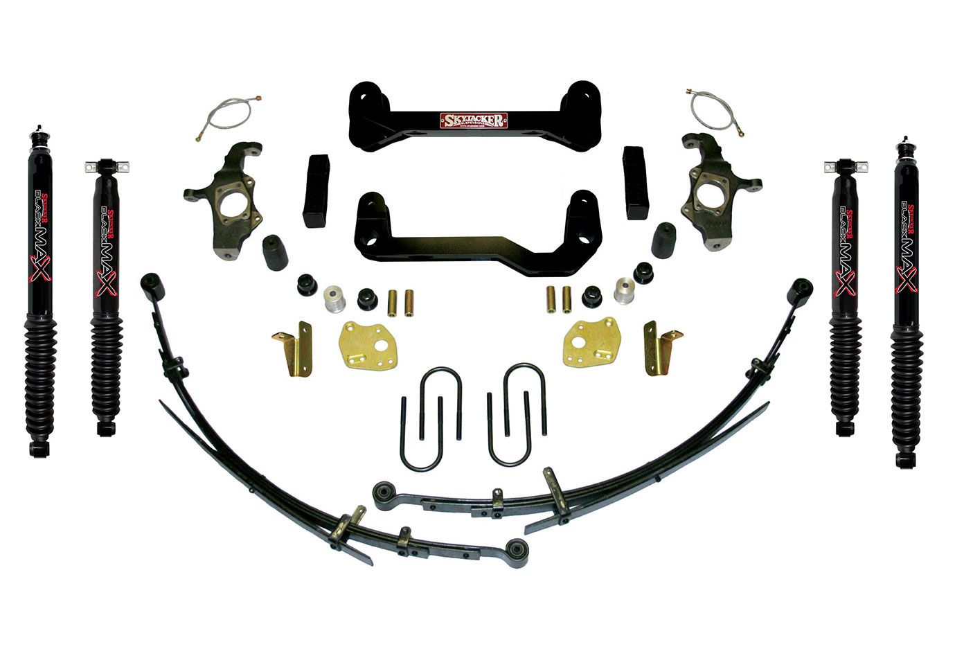 4" 2004-2012 Chevy Colorado 2WD Lift Kit (w/rear leaf springs) by Skyjacker