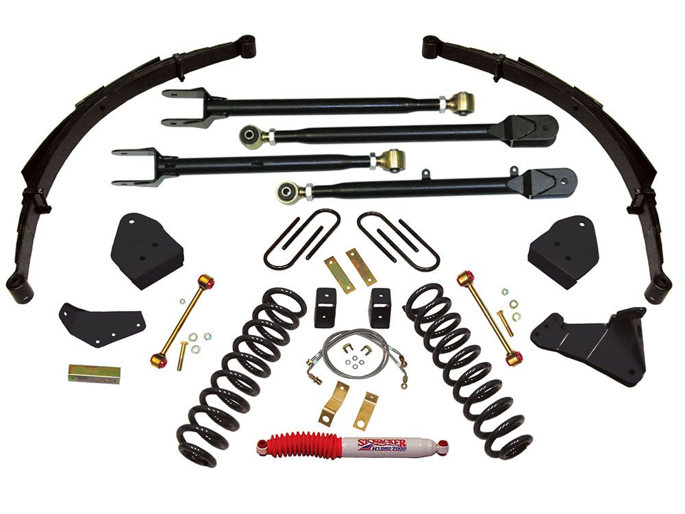 6" 2008-2010 Ford F250 4WD 4 Link Lift Kit w/ Springs by Skyjacker