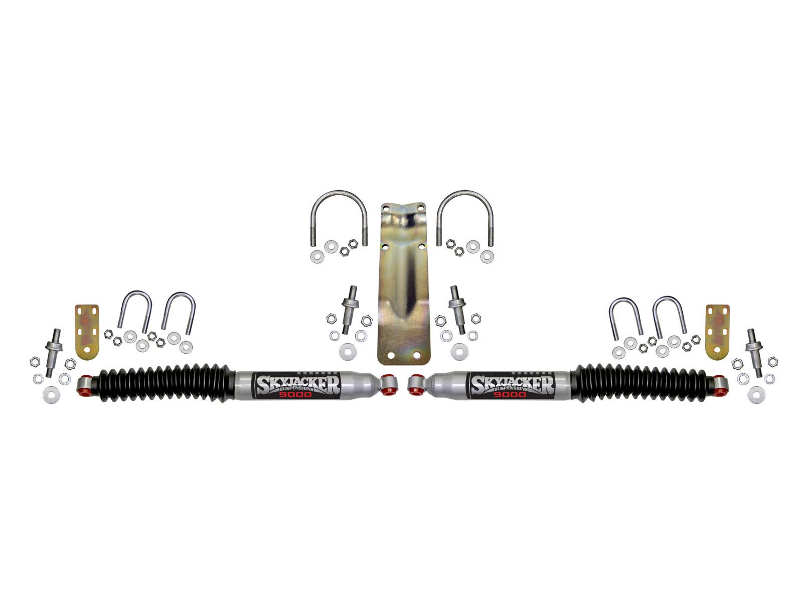 Ramcharger 1974-1993 Dodge 4WD Silver 900 Dual Steering Stabilizer Kit by Skyjacker