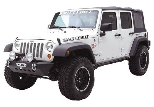 JK 2007-2018 Jeep (4dr) XRC Armor Rock Sliders w/ Step by Smittybilt