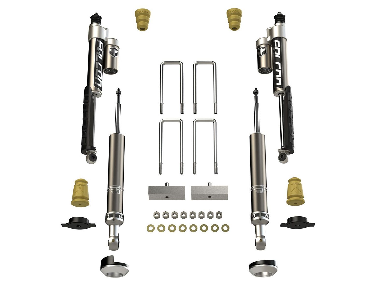 Tacoma 2005-2023 Toyota - Falcon Sport Shock Lift System w/Rear Blocks (up to 2.25" Lift)