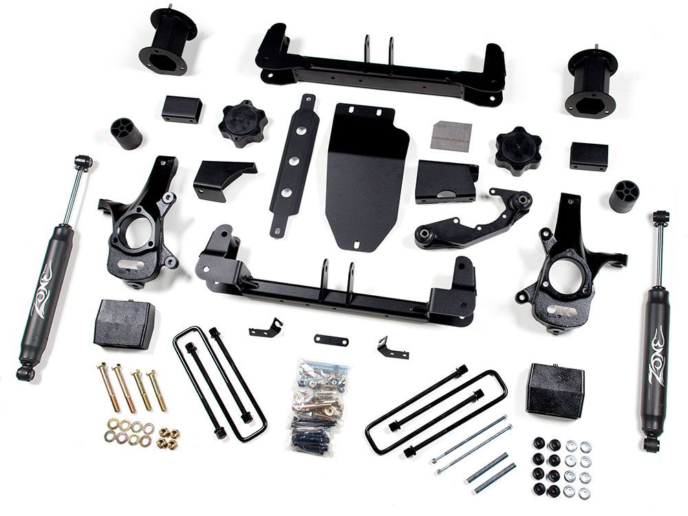 6.5" 2014-2018 Chevy Silverado 1500 4WD (w/aluminum or stamped steel factory arms) Lift Kit by Zone